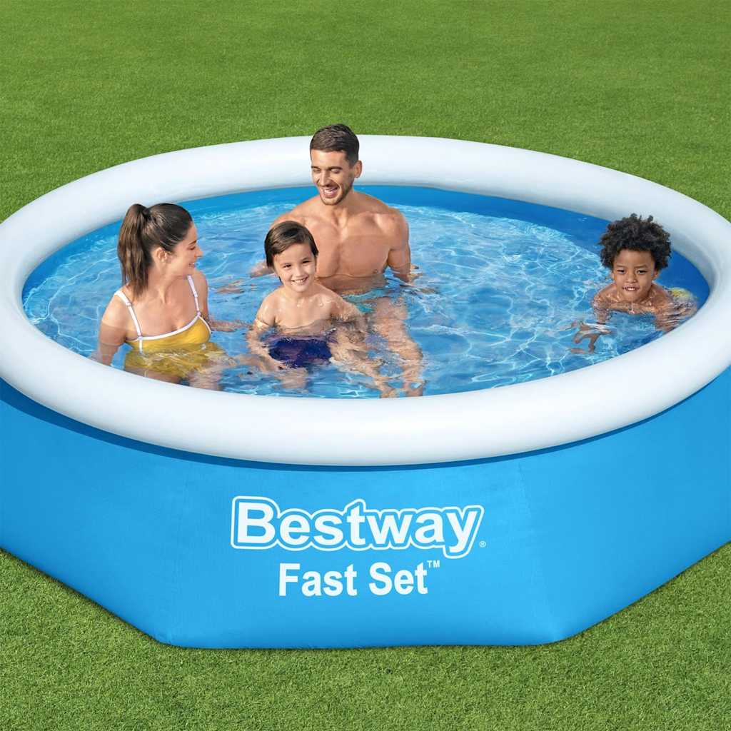 Oppblåsbart svømmebasseng Fast Set rundt 244x61 cm 57265