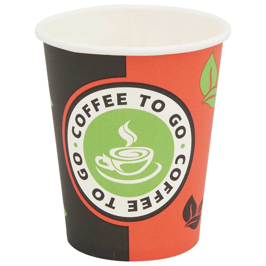 Engangs kaffekopper 1000 stk papir 240 ml (8 oz) vidaXL
