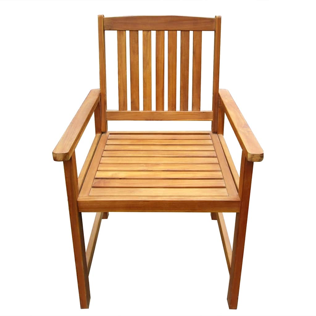 Hagestoler 2 stk heltre akasie brun