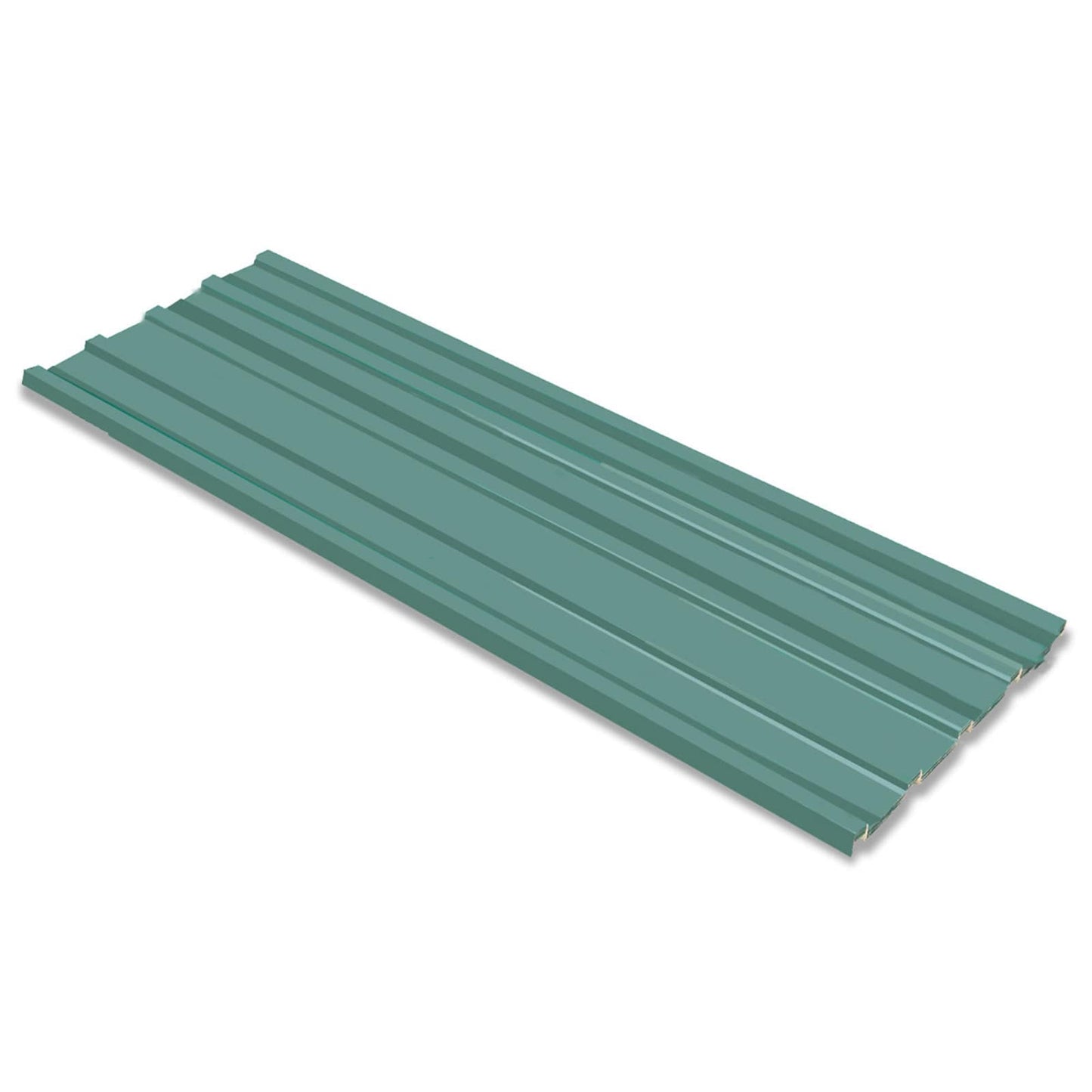 Takpanel 12 pcs grønn 129 x 45 cm Galvanisert stål
