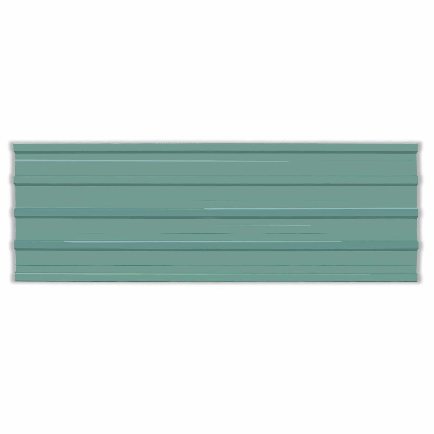 Takpanel 12 pcs grønn 129 x 45 cm Galvanisert stål