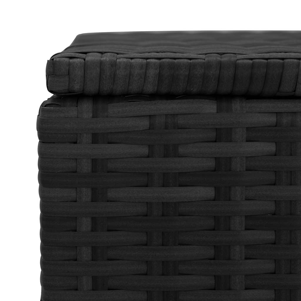 Putekasse 150x50x60 cm polyrotting svart