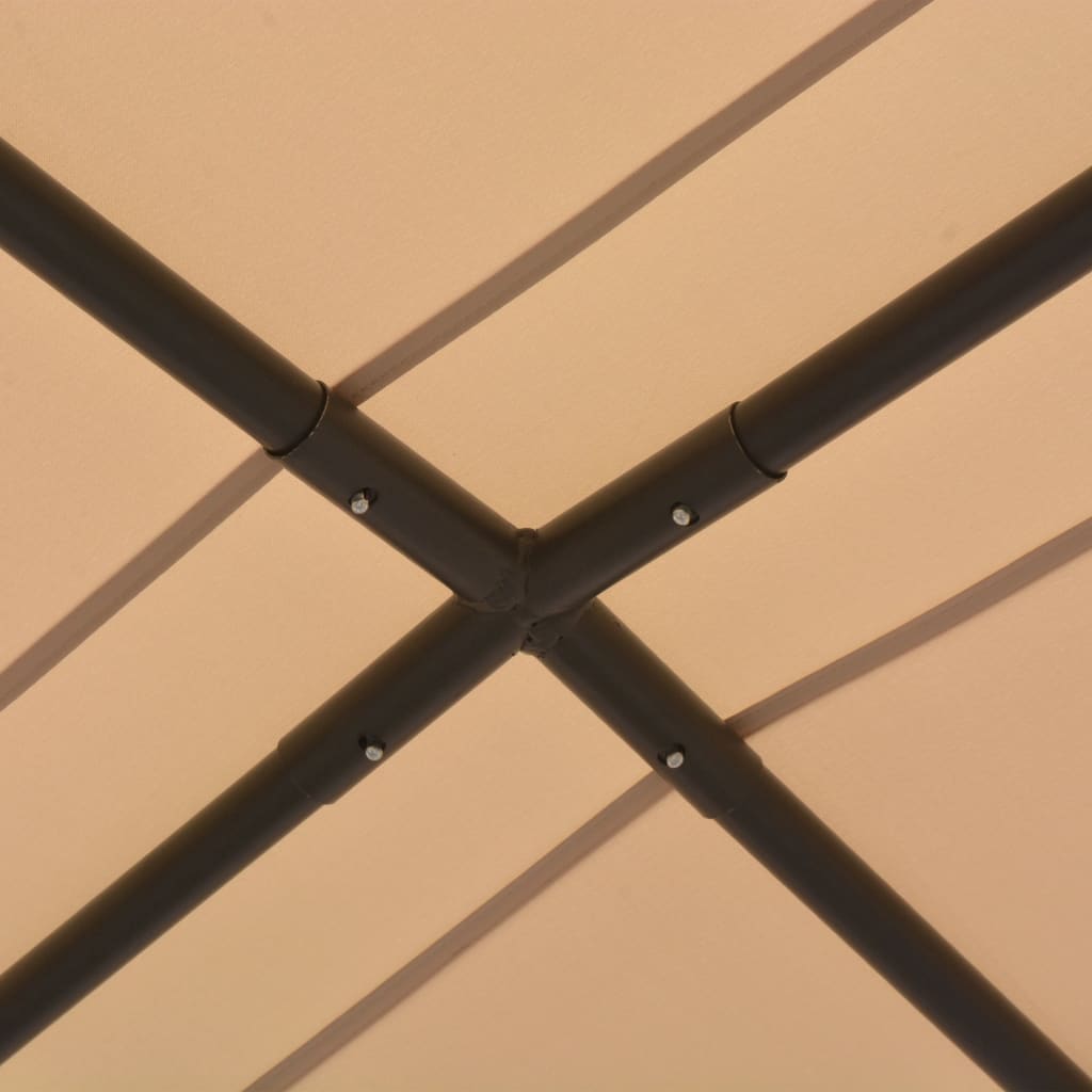 Paviljongtelt 4x4 m stål beige