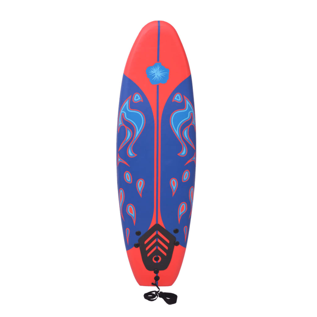 Surfebrett blå og rød 170 cm