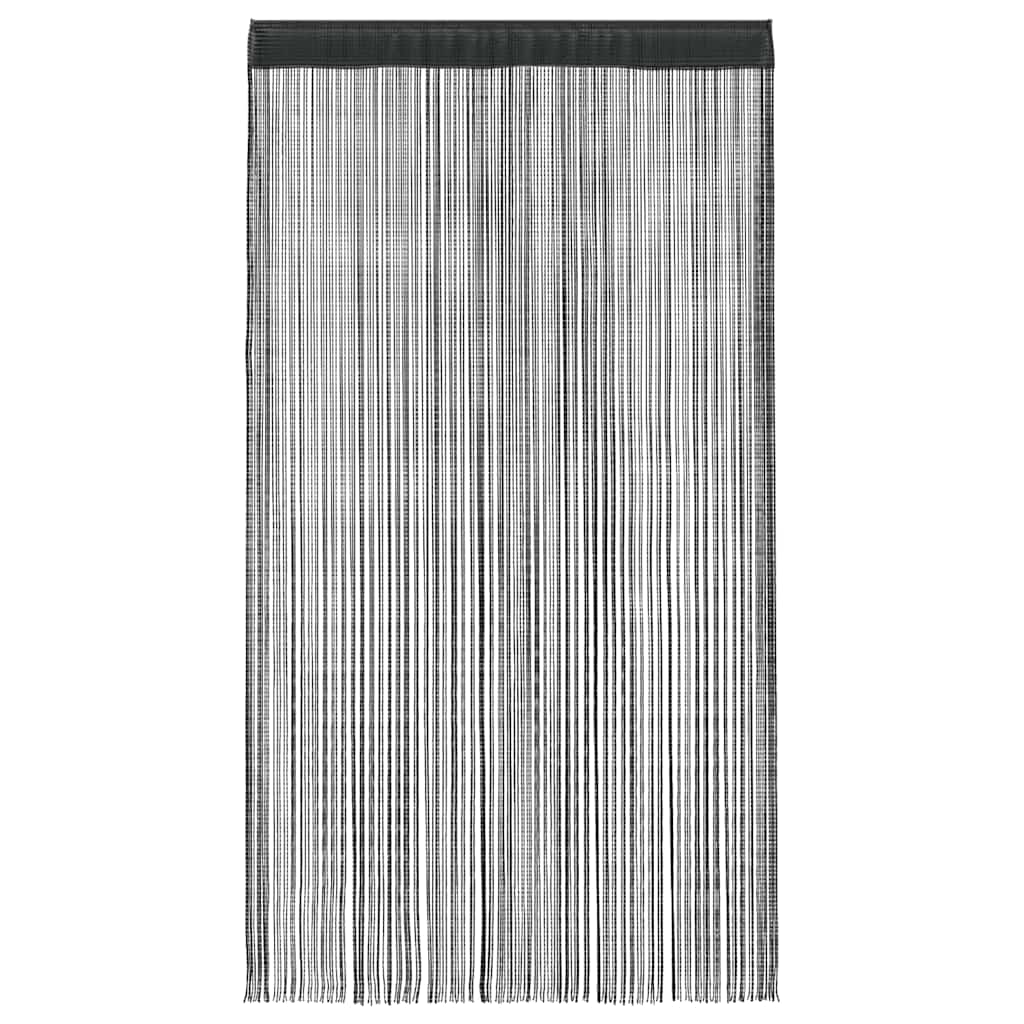 Trådgardiner 2 stk 140x250 cm svart