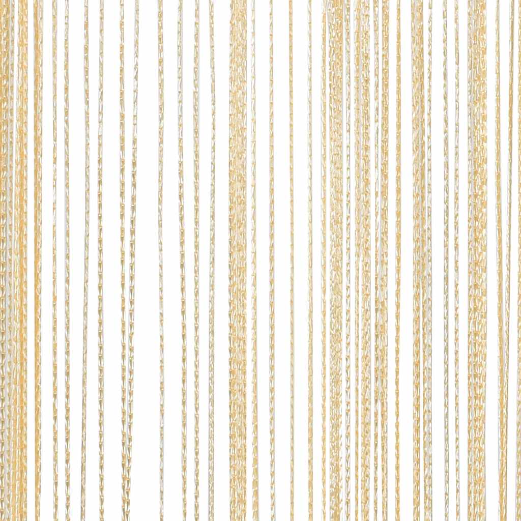 Trådgardiner 2 stk 100x250 cm krem