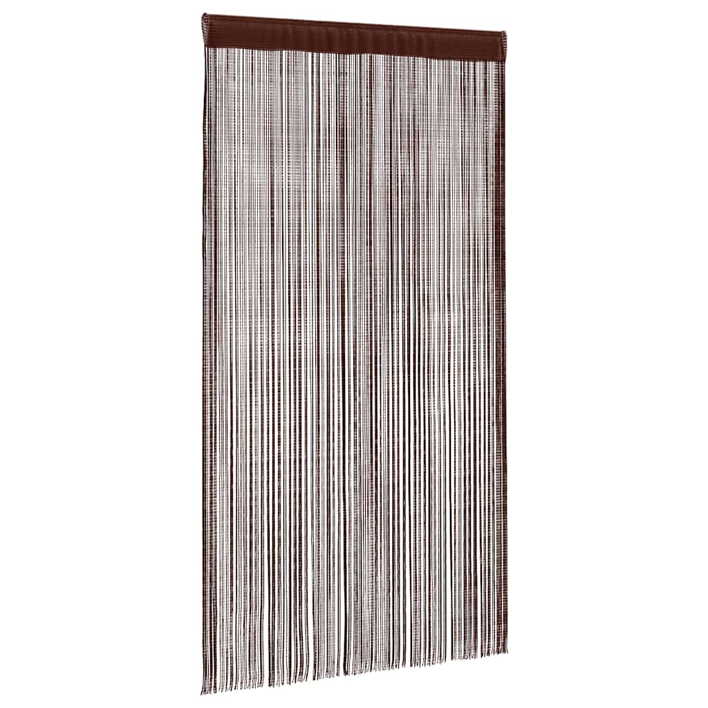 Trådgardiner 2 stk 100x250 cm brun