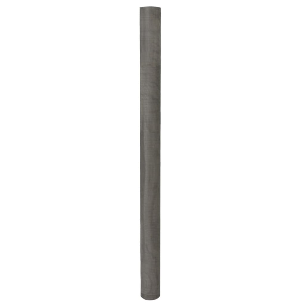 Nettingskjerm rustfritt stål 100x500 cm sølv