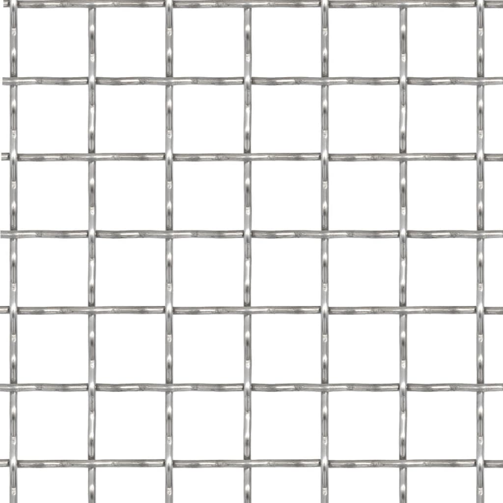 Krympet kjedegjerde hage rustfritt stål 100x85 cm 21x21x2,5 mm