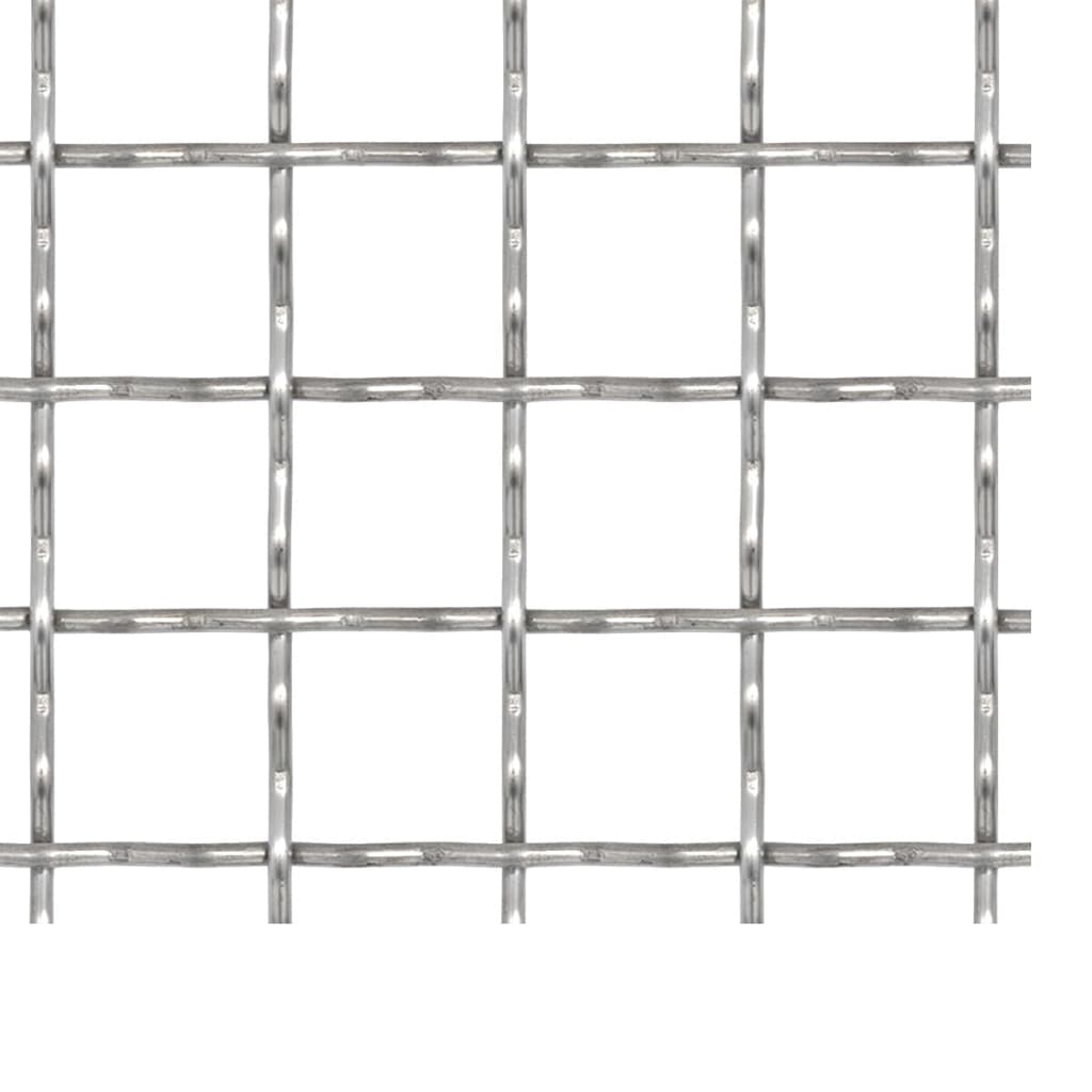 Krympet kjedegjerde hage rustfritt stål 100x85 cm 21x21x2,5 mm
