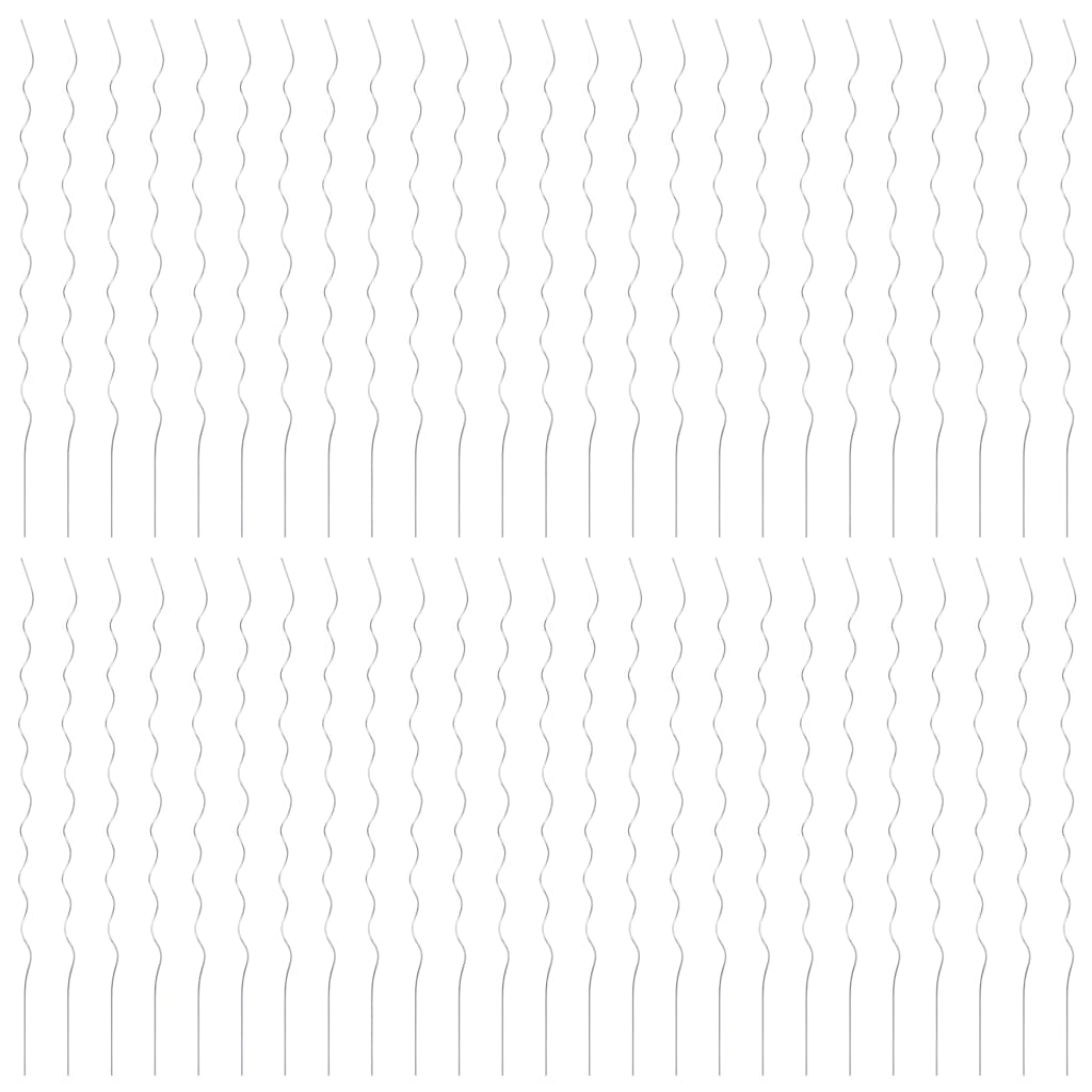 Spiralplantestøtter 50 stk 170 cm galvanisert stål