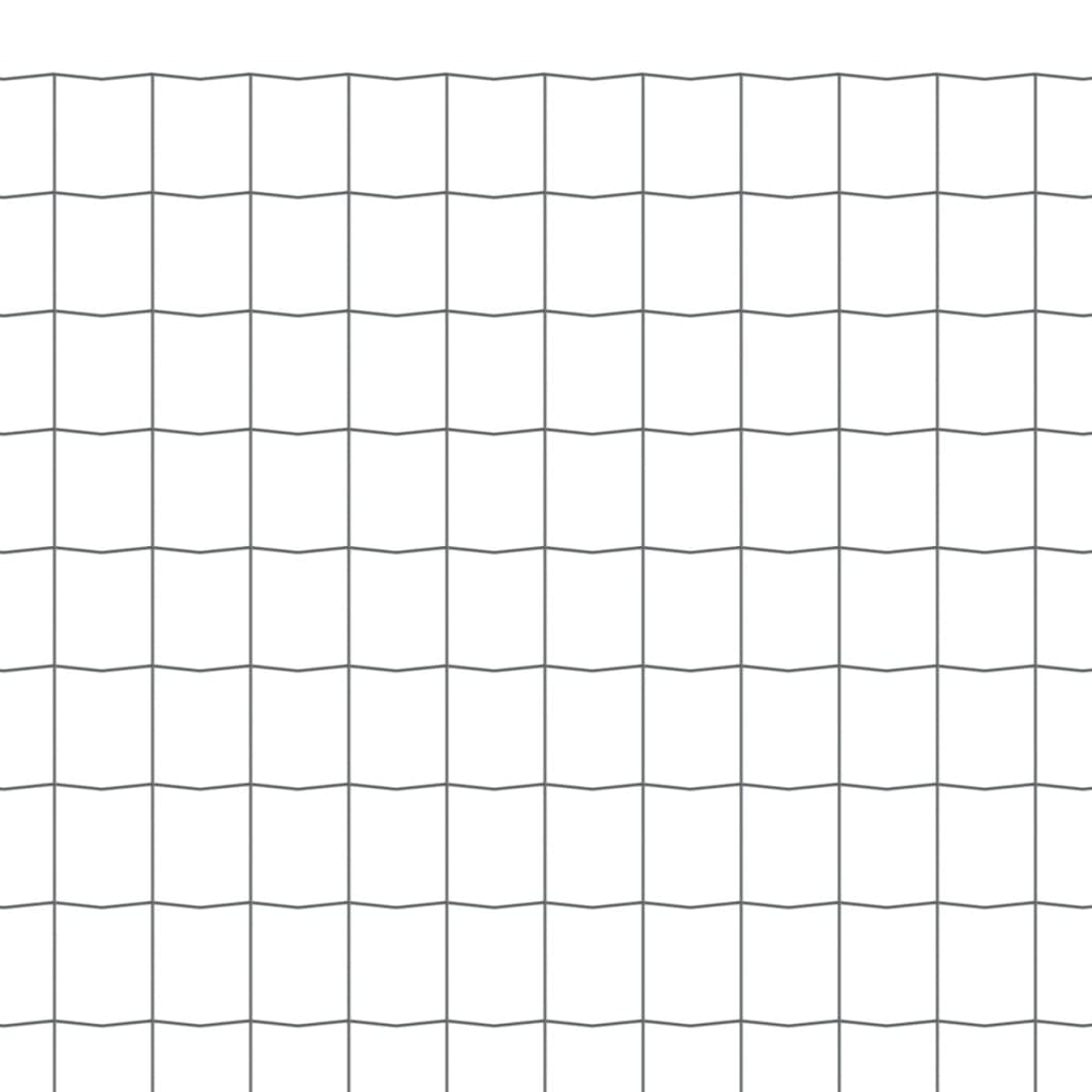 Euro gjerde stål 10x1 m grå