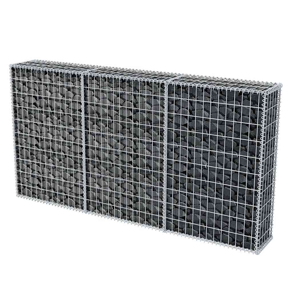 Gabionkurv galvanisert stål 200x30x100 cm
