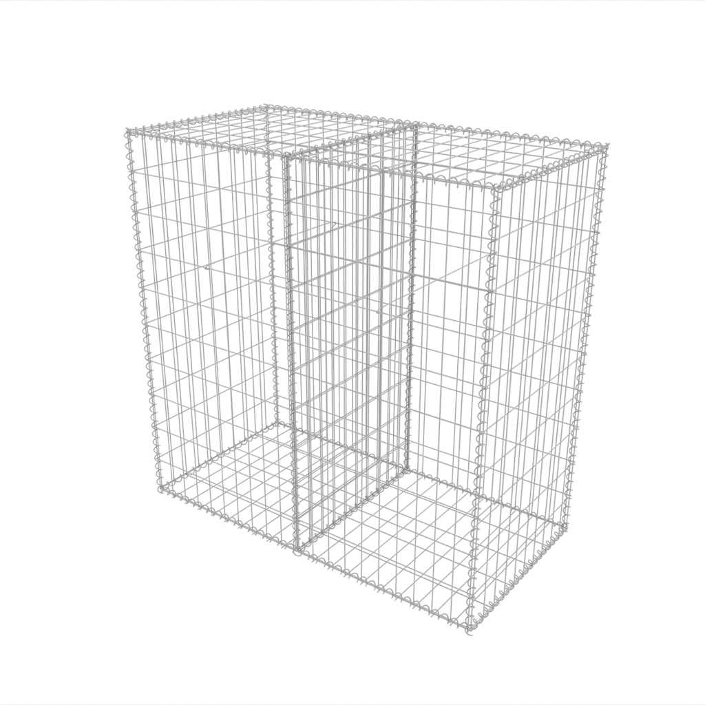 Gabionkurv galvanisert stål 100x50x100 cm