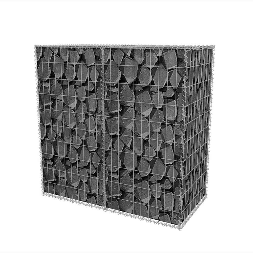 Gabionkurv galvanisert stål 100x50x100 cm