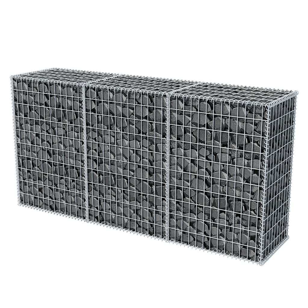 Gabionkurv galvanisert stål 200x50x100 cm