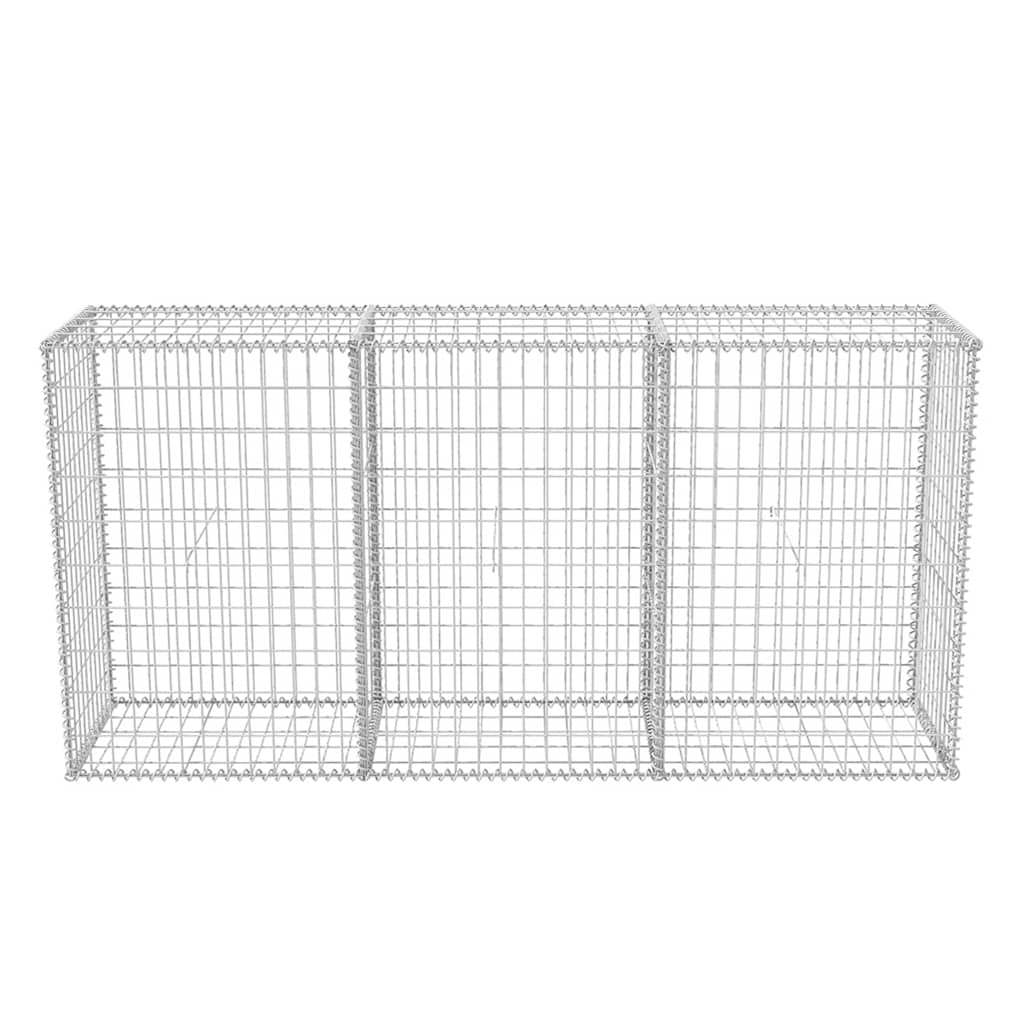Gabionkurv galvanisert stål 200x50x100 cm
