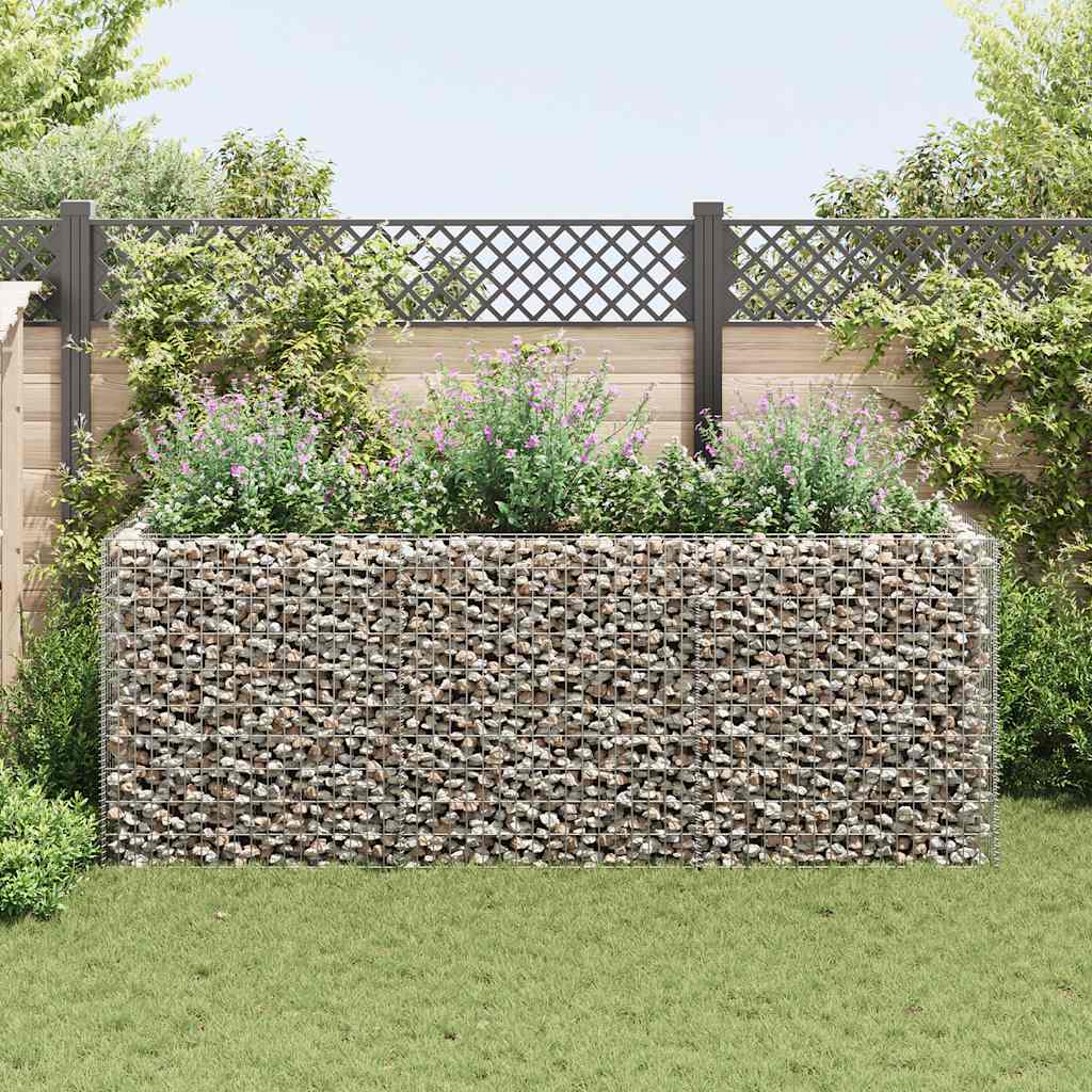Gabion høybed stål 270x90x100 cm