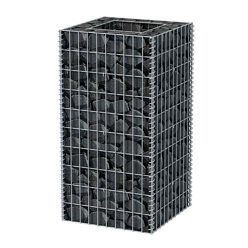 Gabion høybed stål 50x50x100 cm
