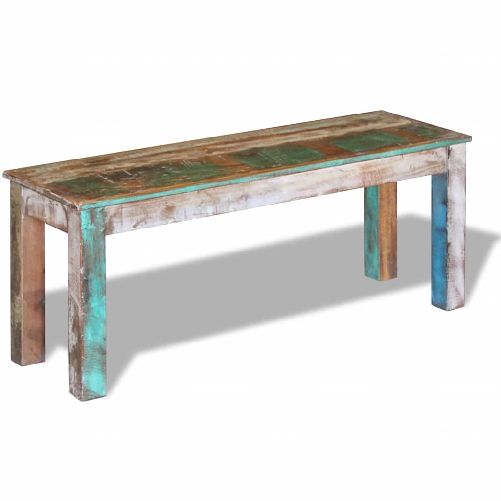 Benk gjenvunnet heltre 110x35x45 cm