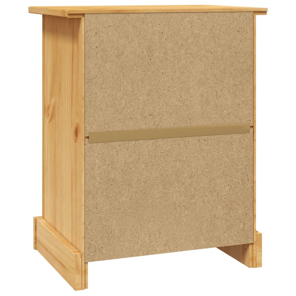 Nattbord meksikansk Corona-stil furu 53x39x66 cm