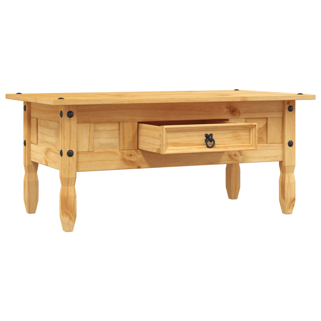 Salongbord meksikansk Corona-stil furu 100x55x44 cm