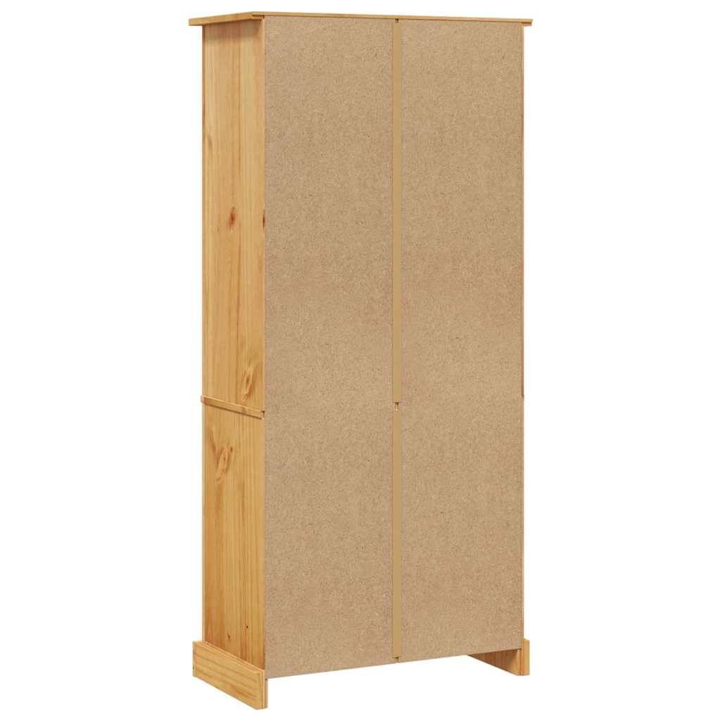 Bokhylle med 5 hyller meksikansk Corona-stil furu 80x40x170 cm