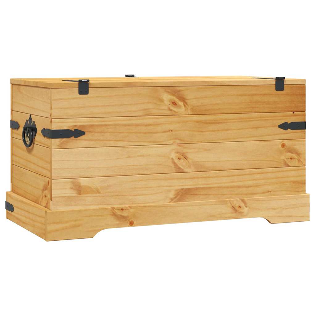 Oppbevaringskiste meksikansk Corona-stil furu 91x49,5x47 cm