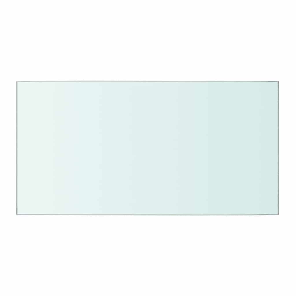 Hyllepanel klart glass 40x20 cm