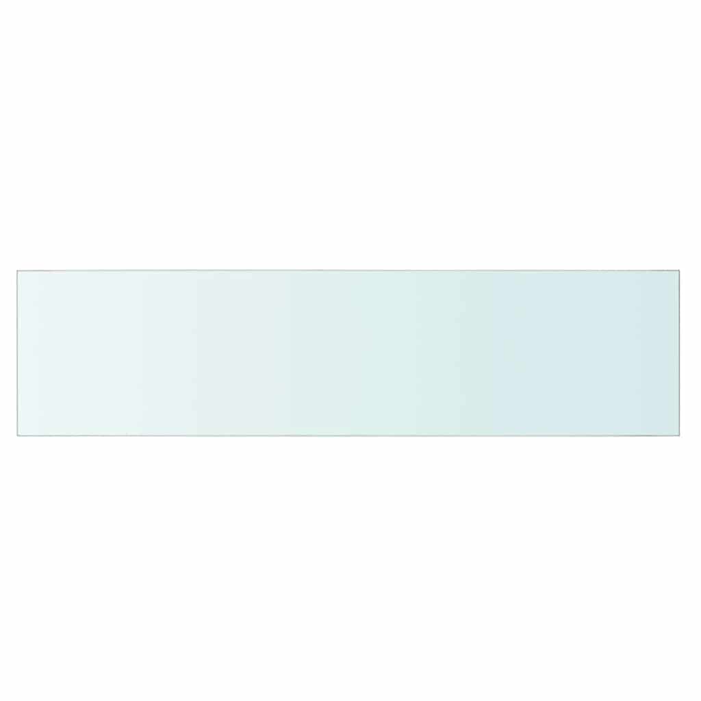 Hyllepanel klart glass 80x20 cm