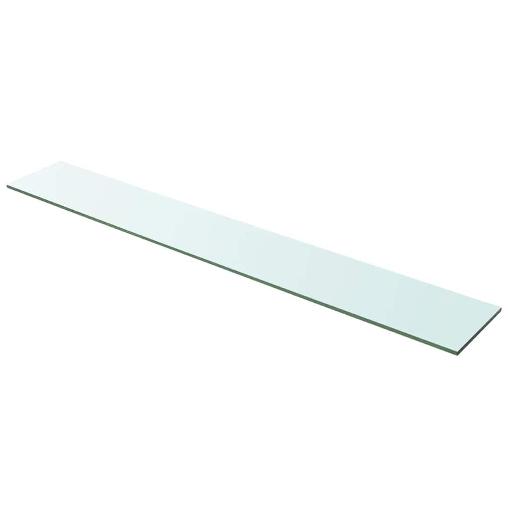 Hyllepanel klart glass 100x15 cm
