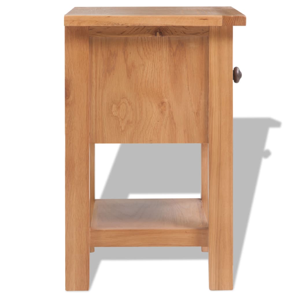 Nattbord 36x30x47 cm heltre eik
