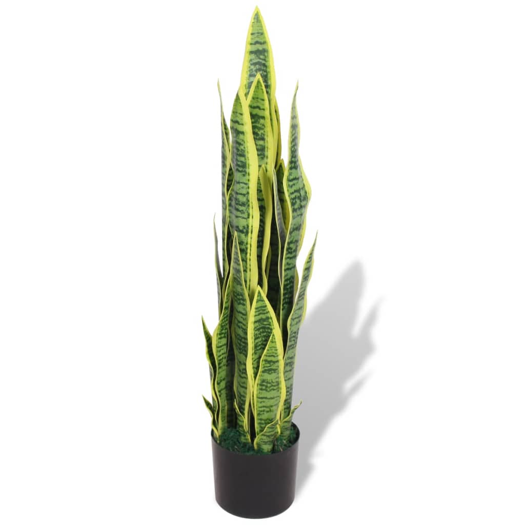 Kunstig bajonettplante med potte 90 cm grønn