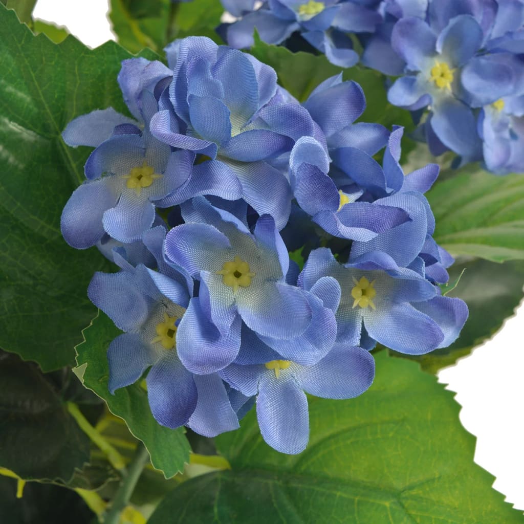 Kunstig hortensia med potte 60 cm blå
