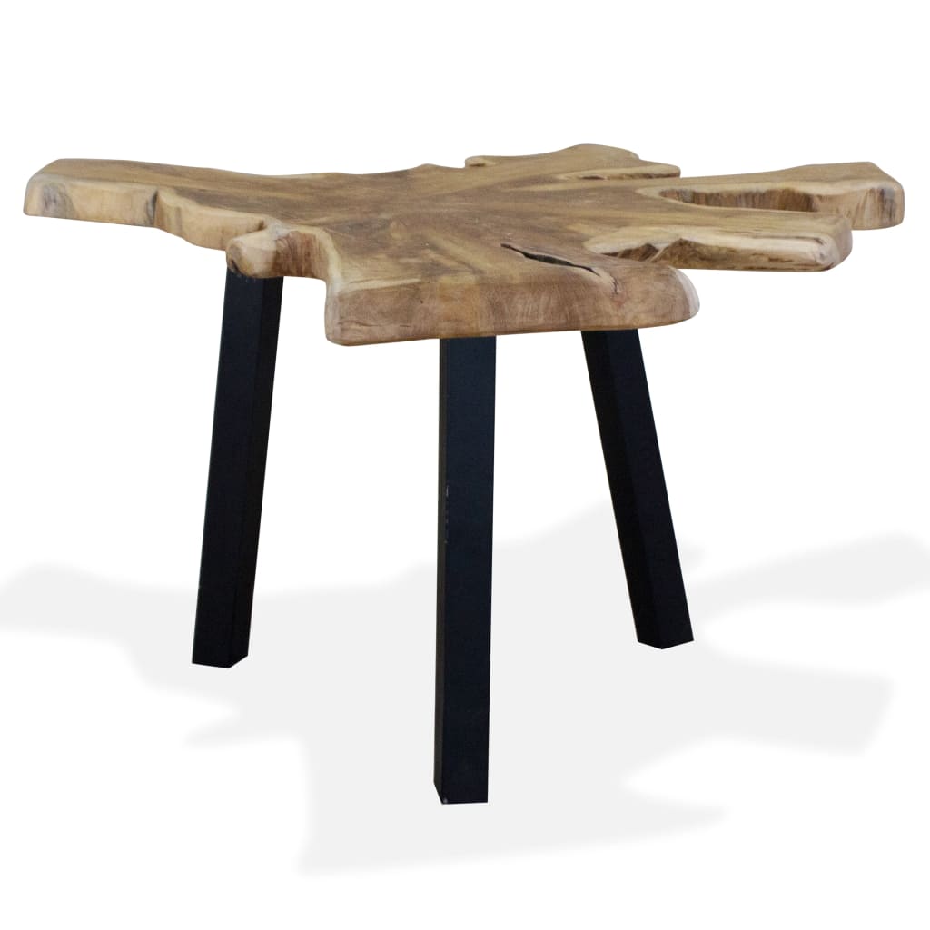 Salongbord ekte teak 80x70x38 cm