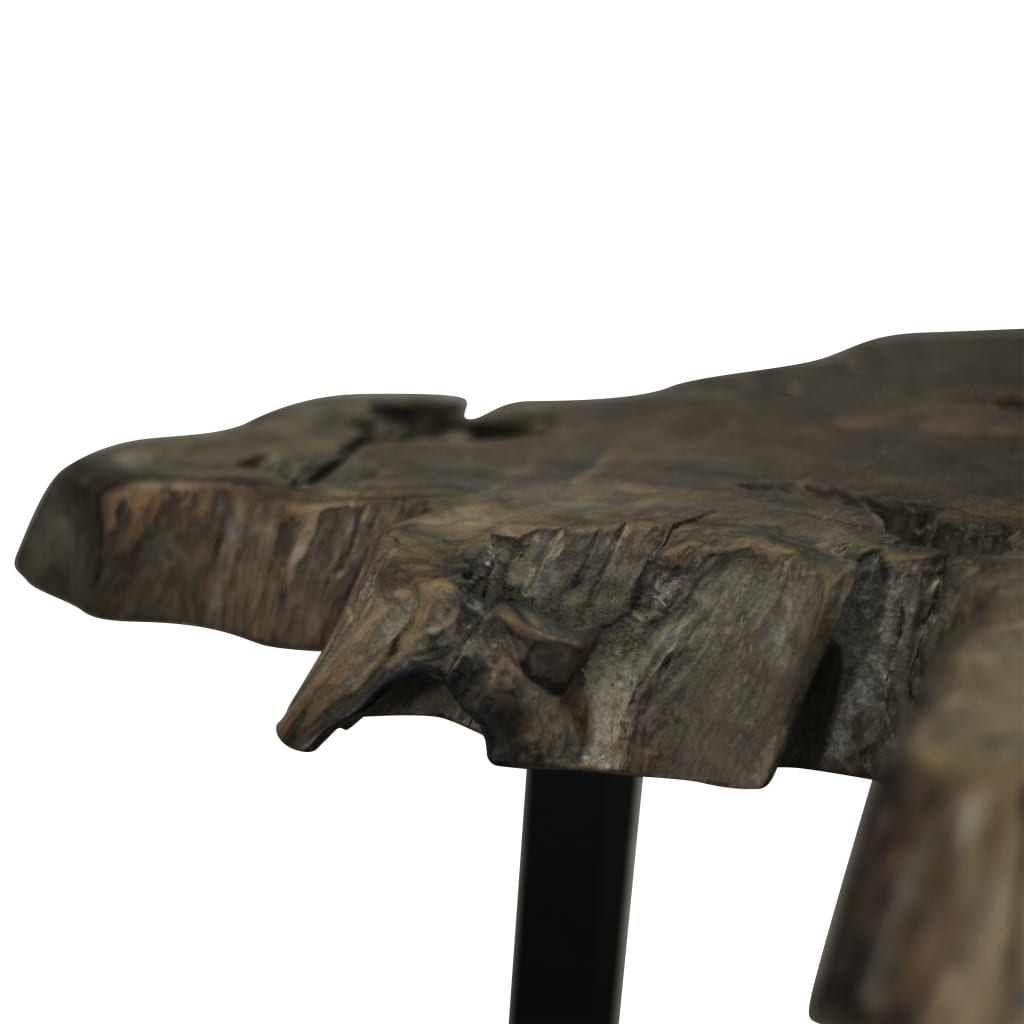 Salongbord ekte teak 80x70x38 cm
