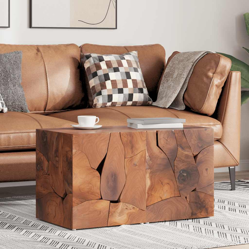 Krakker 2 stk. brun 40x40x45 cm heltre teak