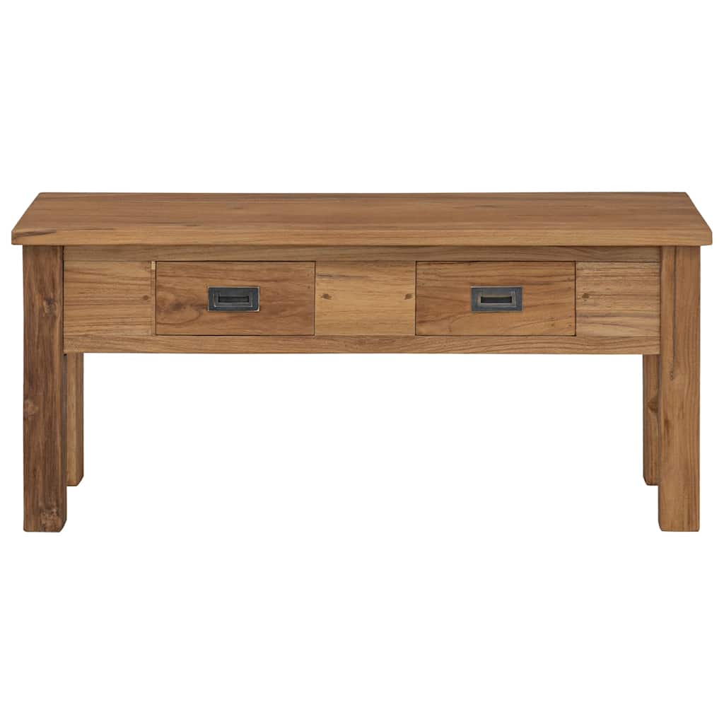 Hallbenk massiv teak 90x30x40 cm