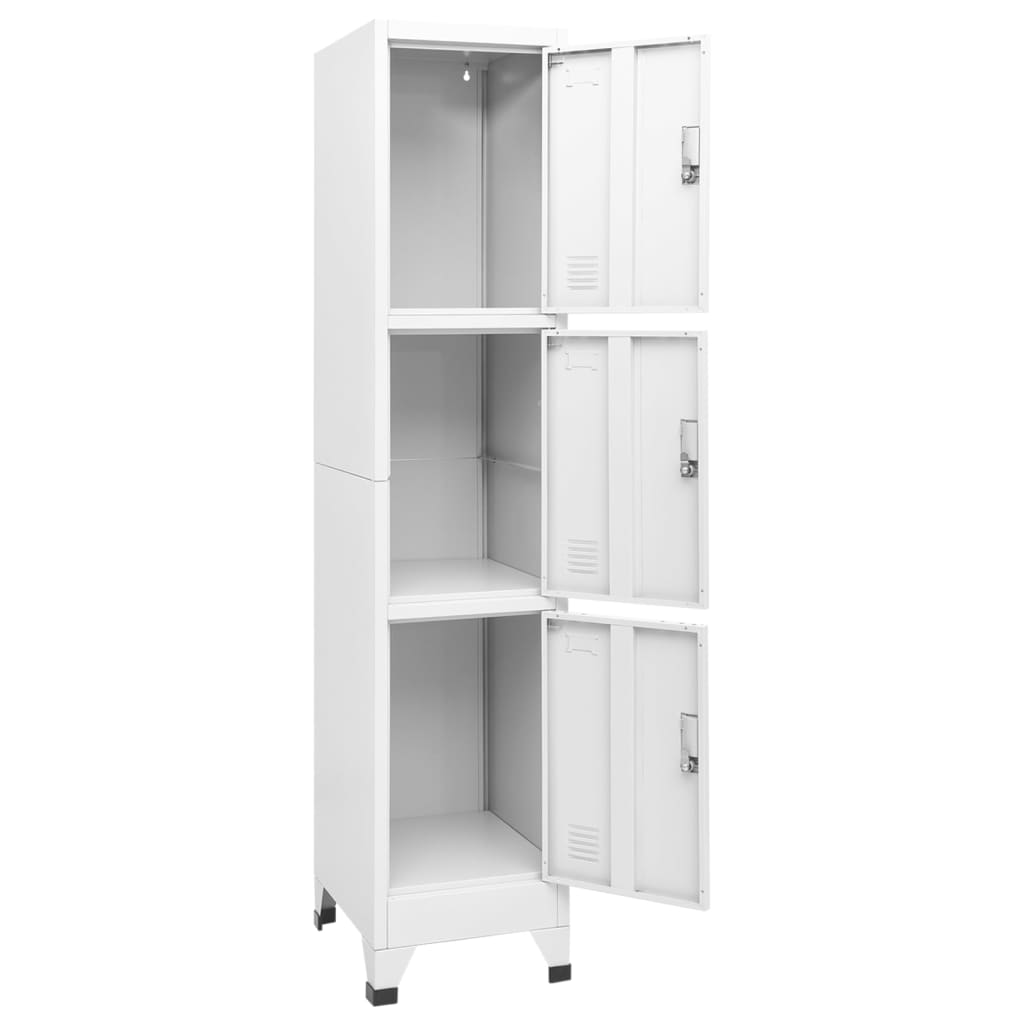 Garderobeskap med 3 rom 38x45x180 cm