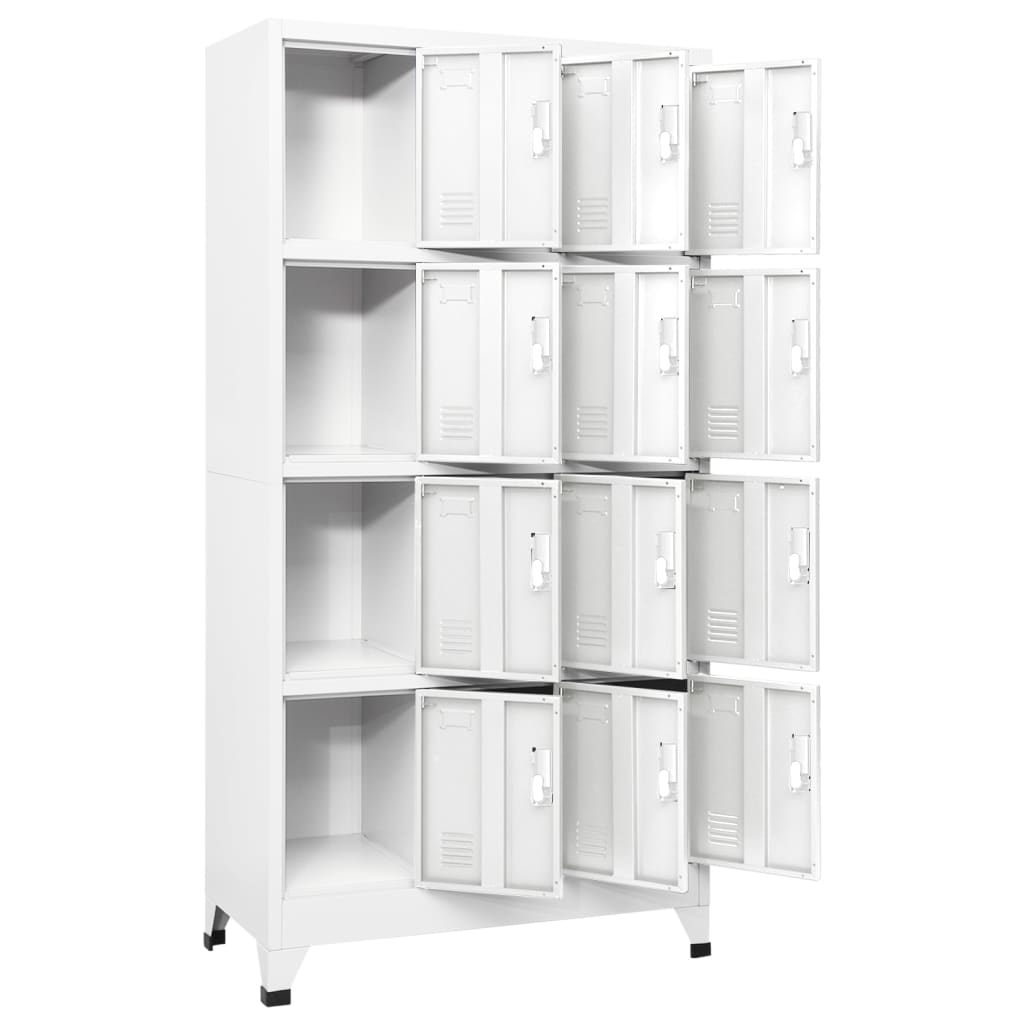 Garderobeskap med 12 rom 90x45x180 cm