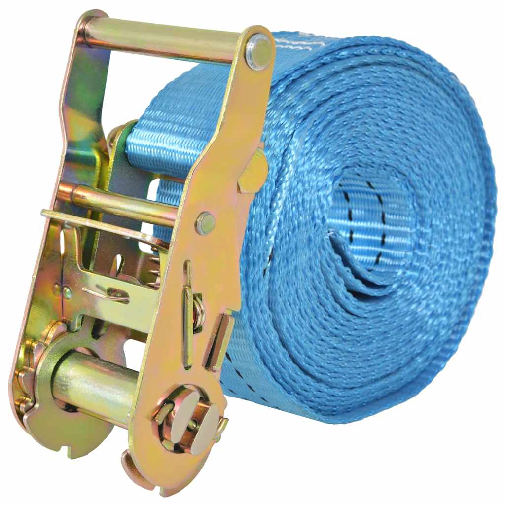 Jekkestropper med skralle 4 stk 2 tonn 6mx38mm blå