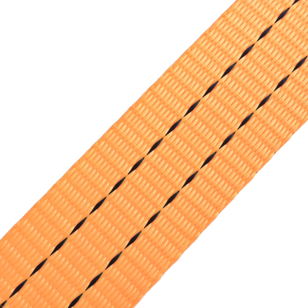Jekkestropper med skralle 10 stk 1 tonn 6mx38mm oransje