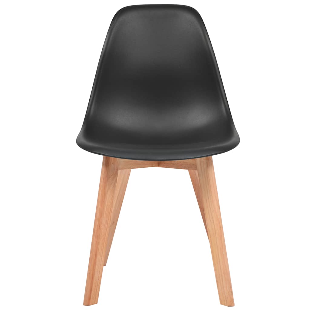 Spisestoler 2 stk plast svart