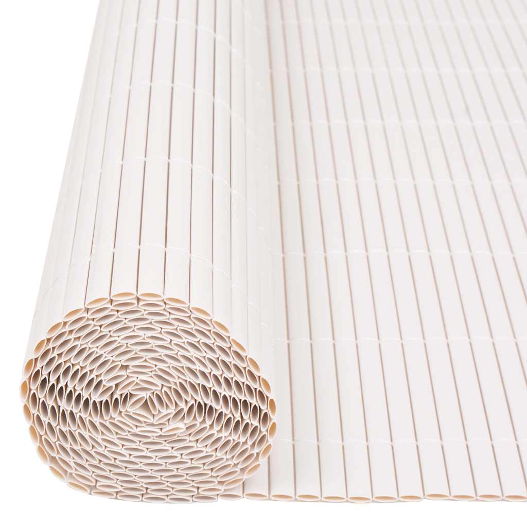 Dobbelsidet hagegjerde 90x500 cm hvit