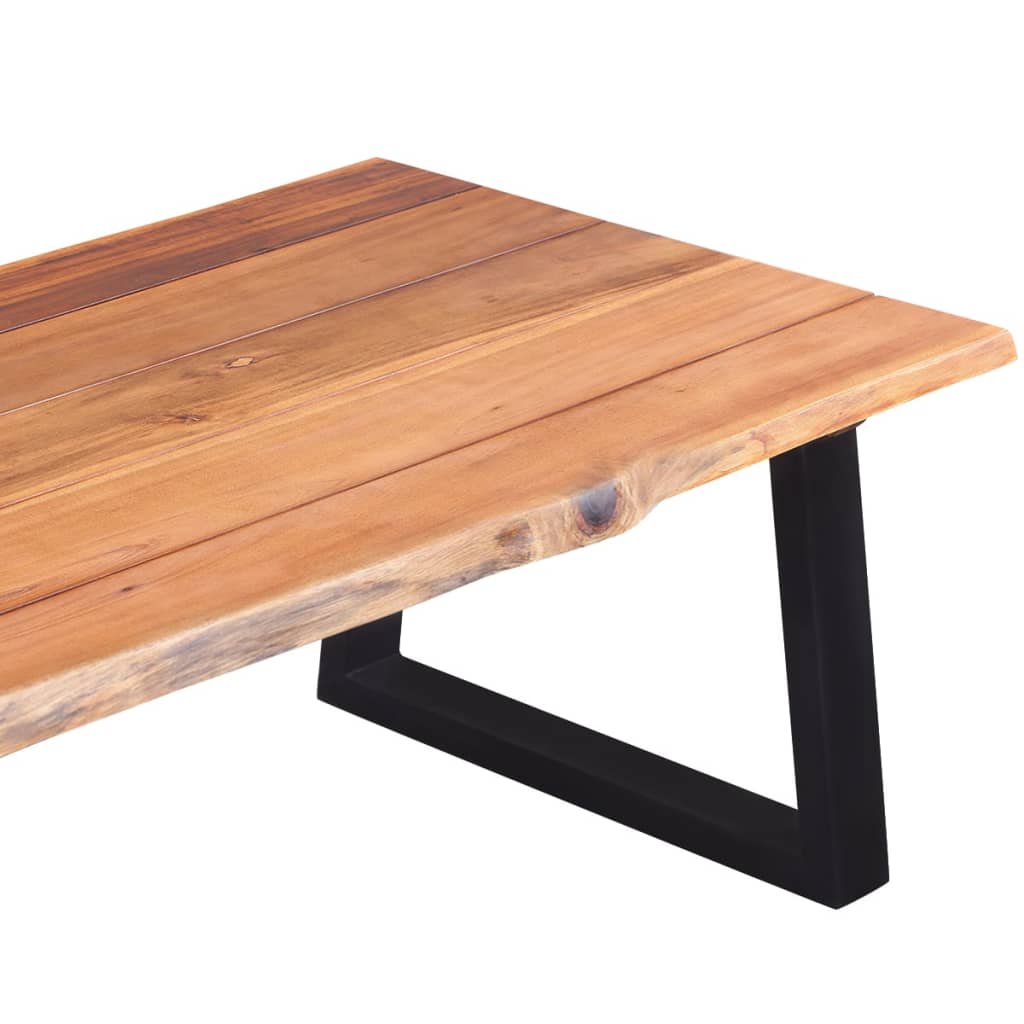 Salongbord massivt akasietre 110x60x40 cm