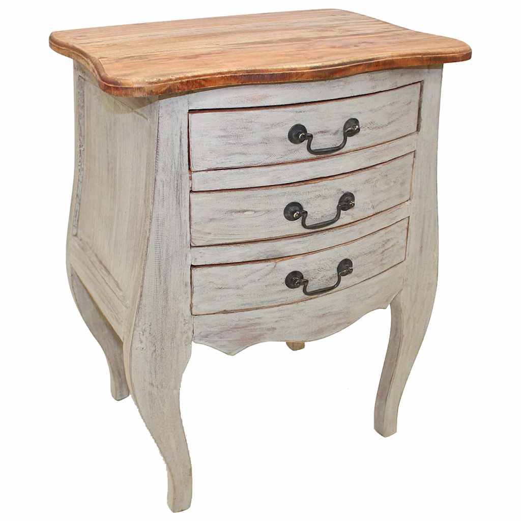 Nattbord heltre mahogni 48x35x64 cm