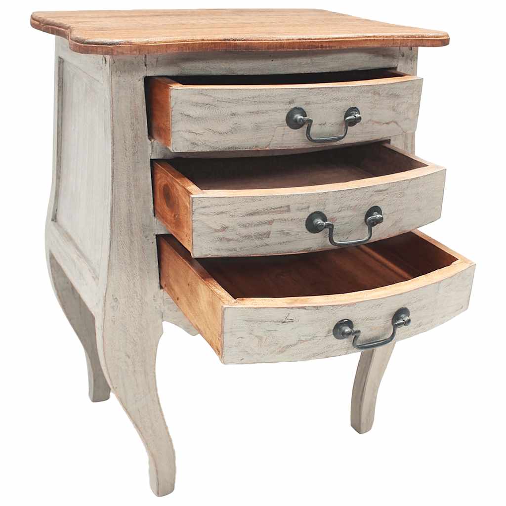 Nattbord heltre mahogni 48x35x64 cm