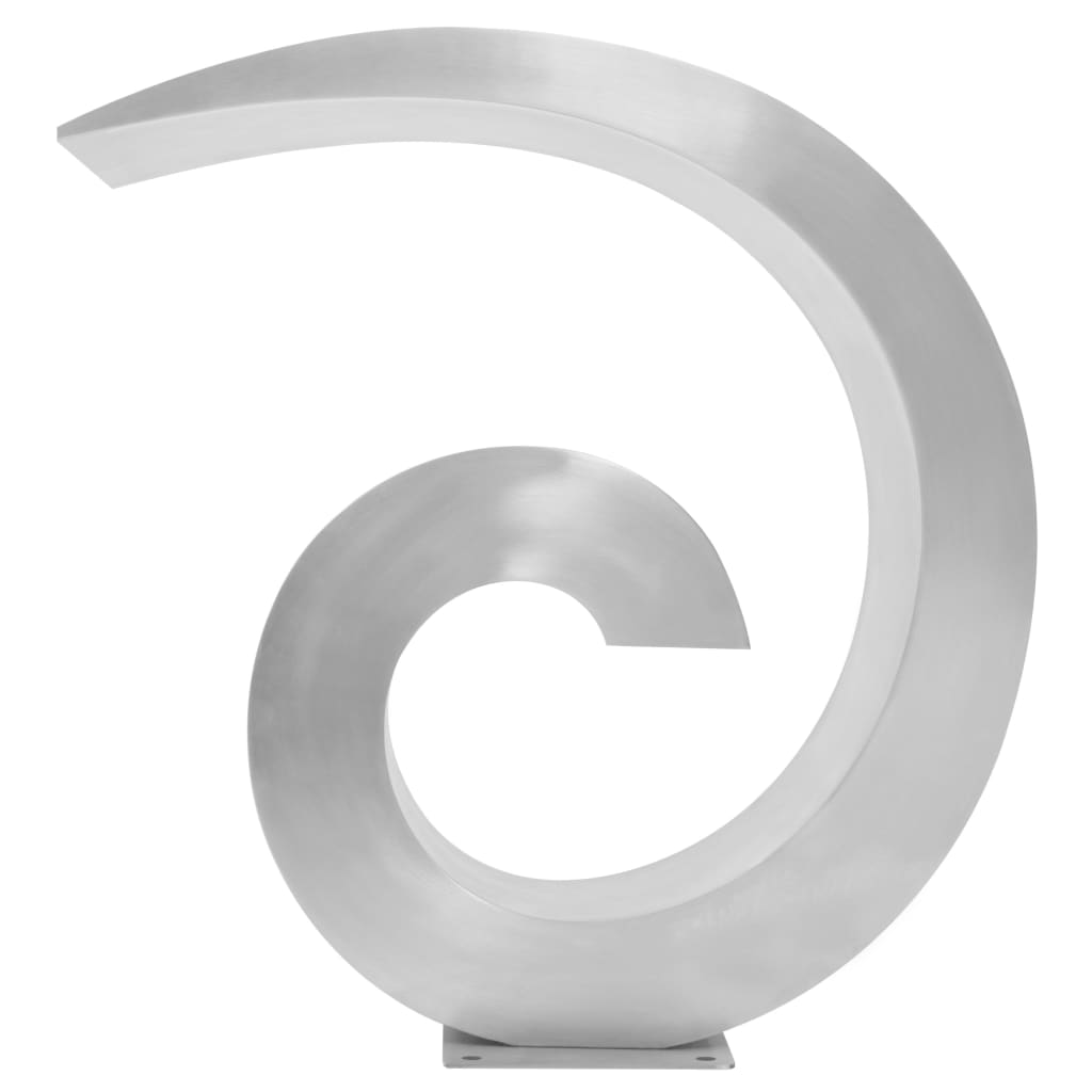 Bassengfontene rustfritt stål 50x30x53 cm sølv