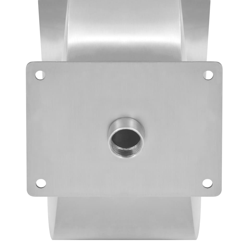 Bassengfontene rustfritt stål 50x30x53 cm sølv