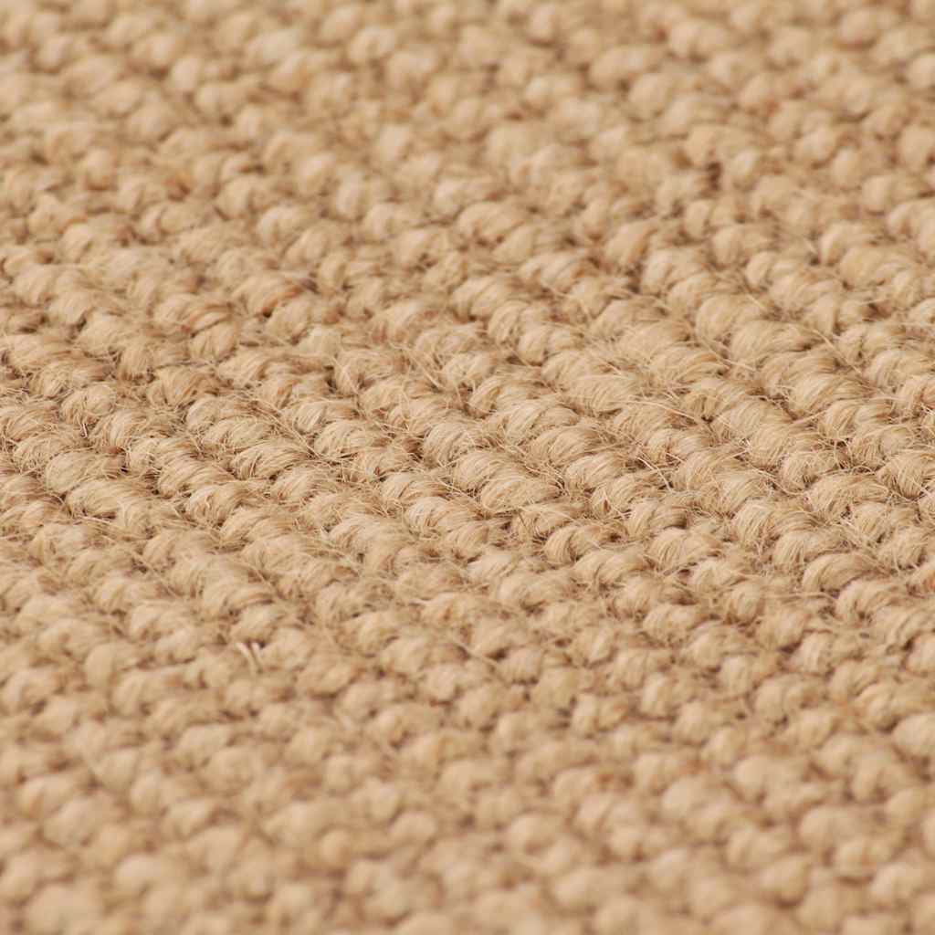 Juteteppe med lateksbakside 70x130 cm naturell vidaXL